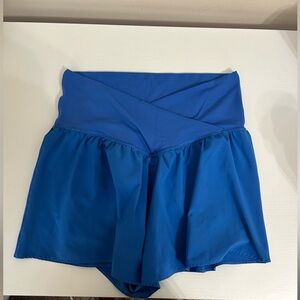 OFFLINE by Aerie Real Me Crossover Flowy Short | Medium | Cobalt Blue